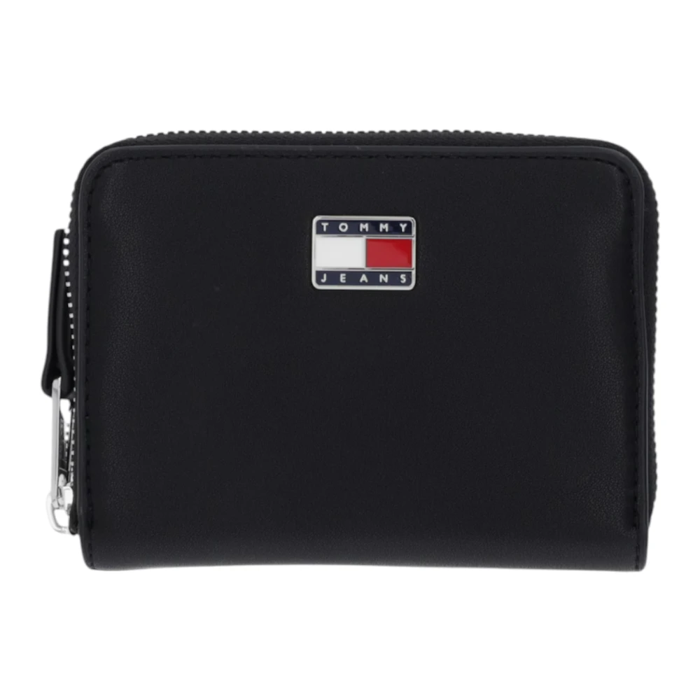 Tommy Jeans Women's Black Wallets & Cardholders, One Size, Portafoglio Medio