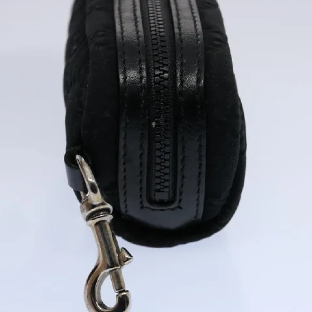 Gucci Vintage Pre-owned Canvas pouches Black Dames