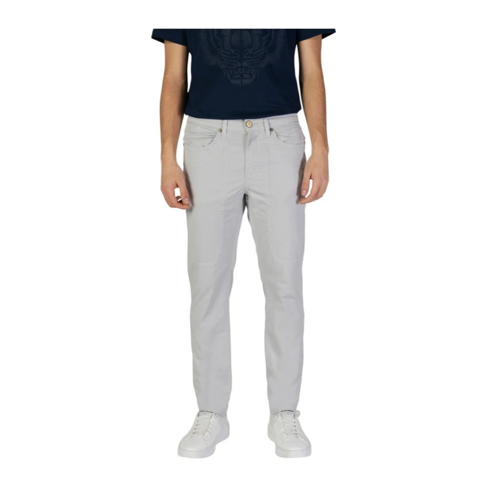 Jeckerson Men's Grey Chino Pants Model Style