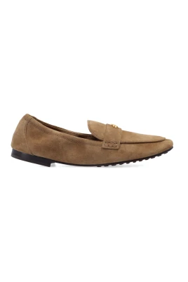 River Rock Suede Double T Ballet Loafer