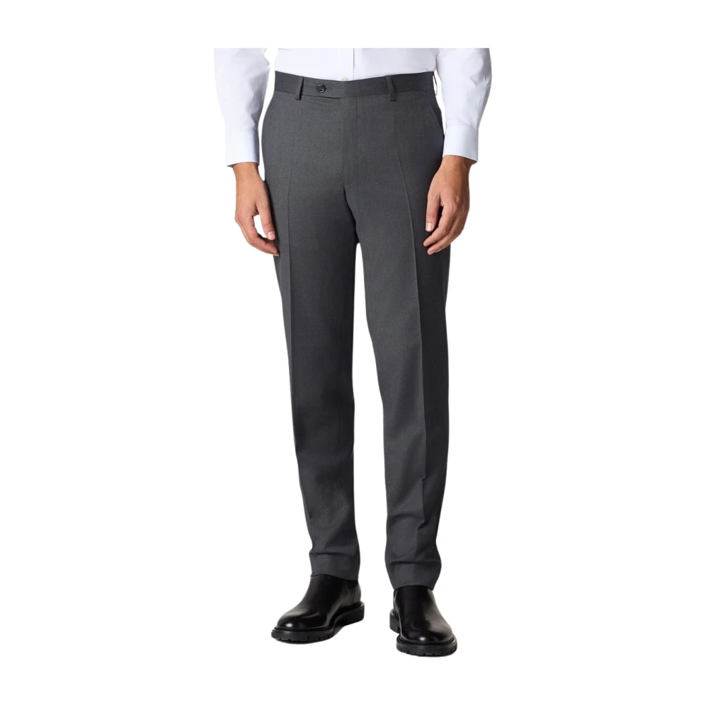 Brooks Brothers Gray Suit Trousers, Male, W42, Virgin Wool Trousers