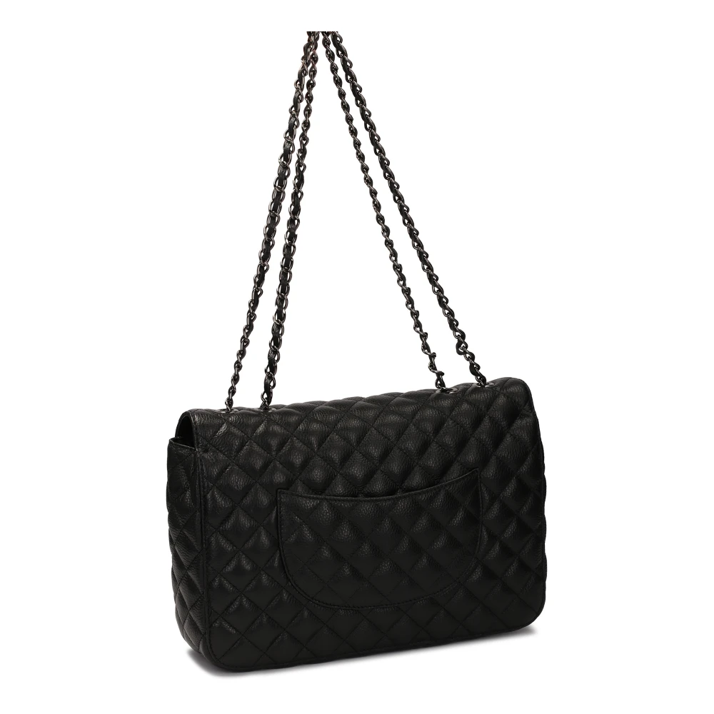 Kazar Grote gewatteerde handtas met ketting Black Dames