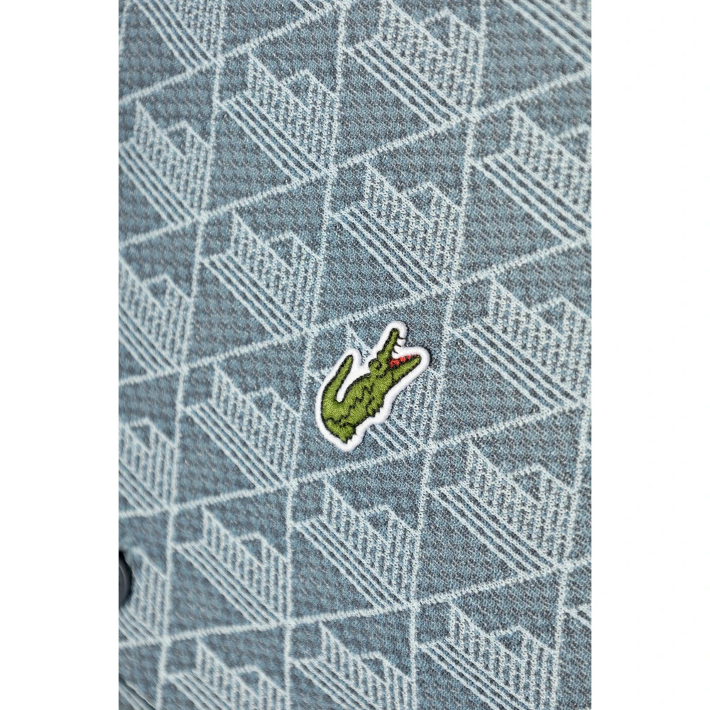 Lacoste Polo met logopatch Blue Heren