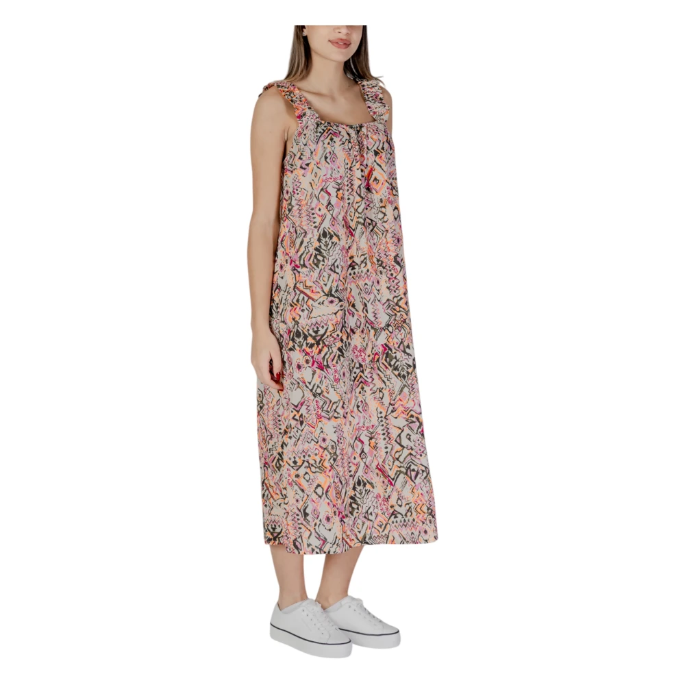 b.Young Katoenen Damesjurken Lente Zomer Collectie Multicolor Dames