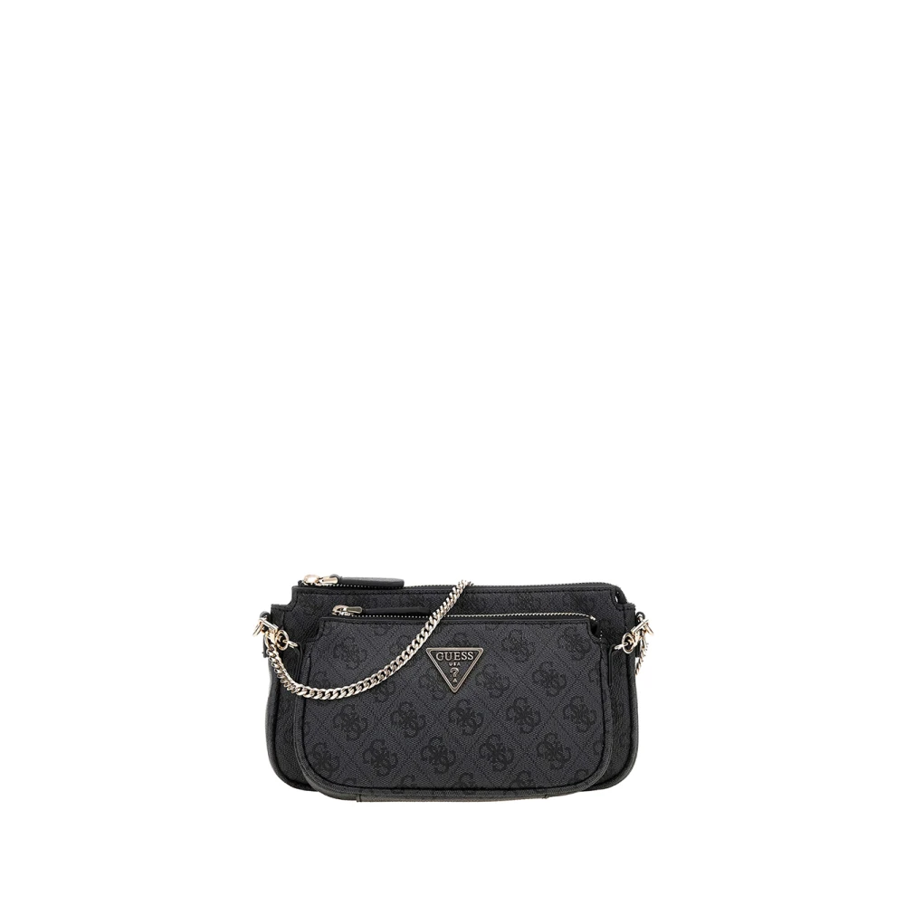 Guess Elegante zwarte handtas met gouden details Black Dames