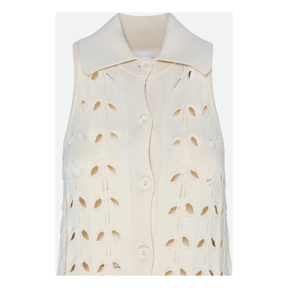 SPORTMAX Gebreide Jurk in Room White Dames