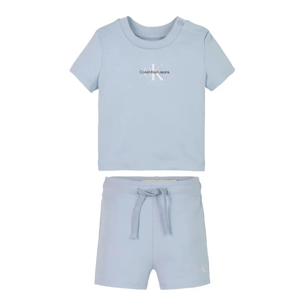 Calvin Klein Jeans Essential Logo Sportigt Set för Barn Blue, Unisex