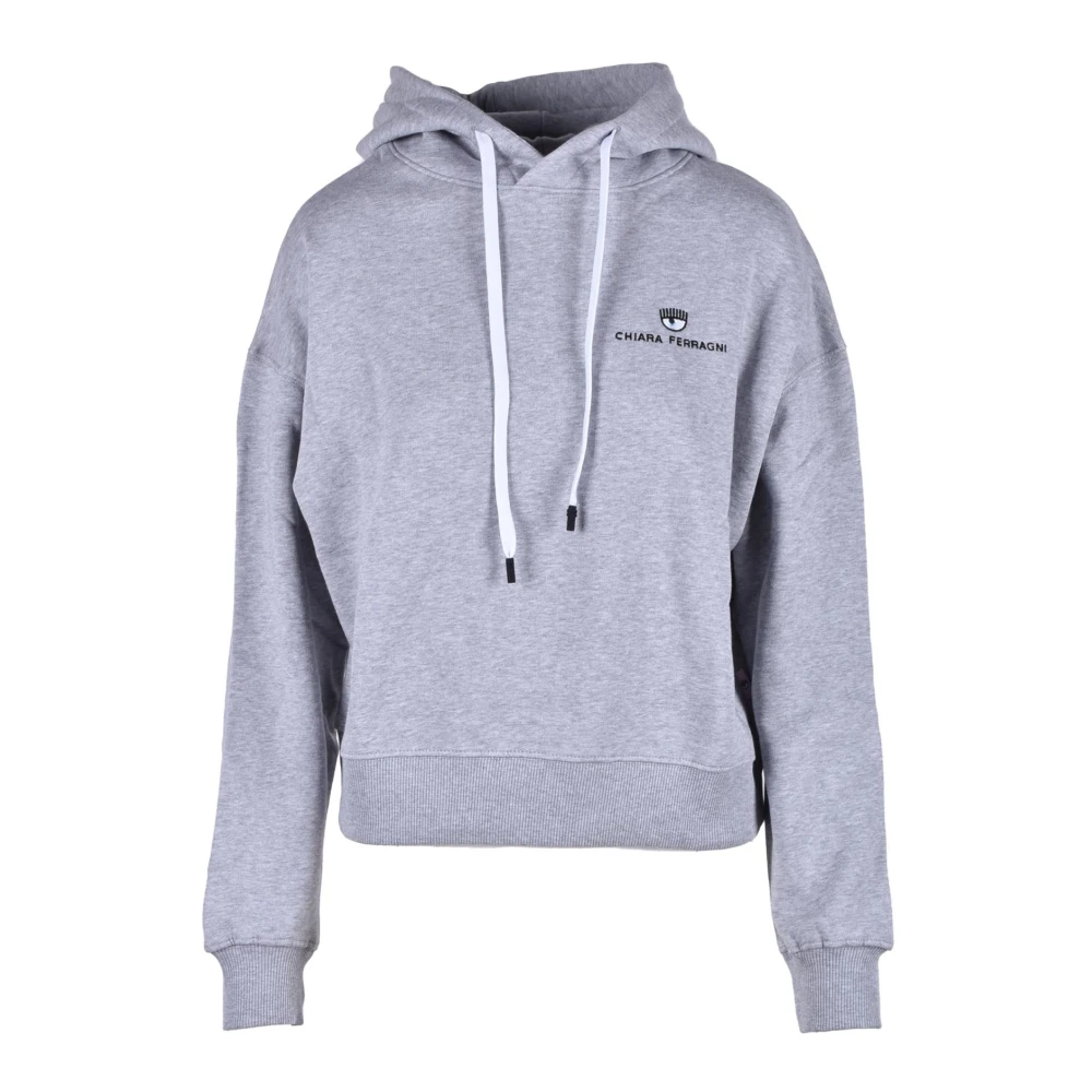 Chiara Ferragni Collection Katoenen Gebreide Trui Gray Dames