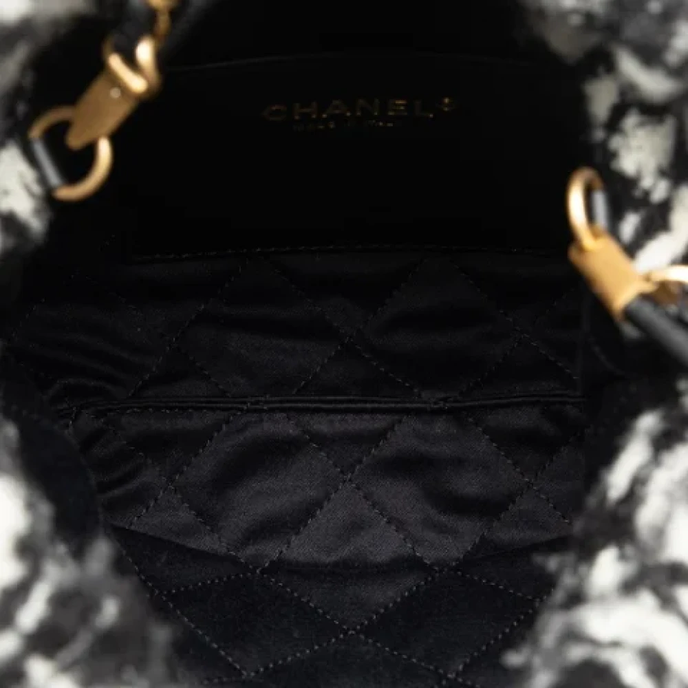 Chanel Vintage Pre-owned Cotton chanel-bags Black Dames