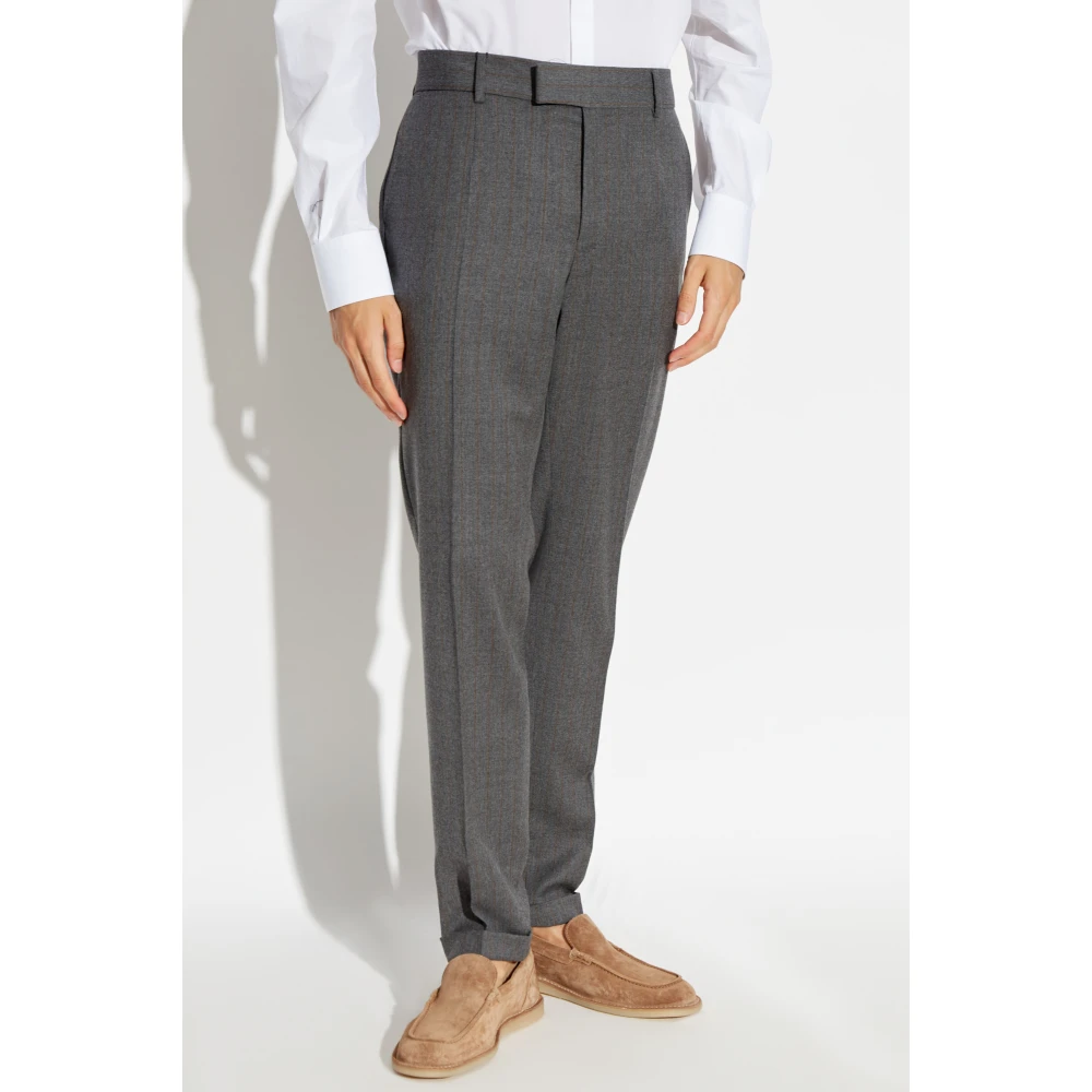 Dolce & Gabbana Wollen broek Gray Heren
