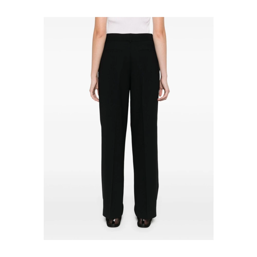 PESERICO Zwarte Broek voor Vrouwen Aw24 Black Dames