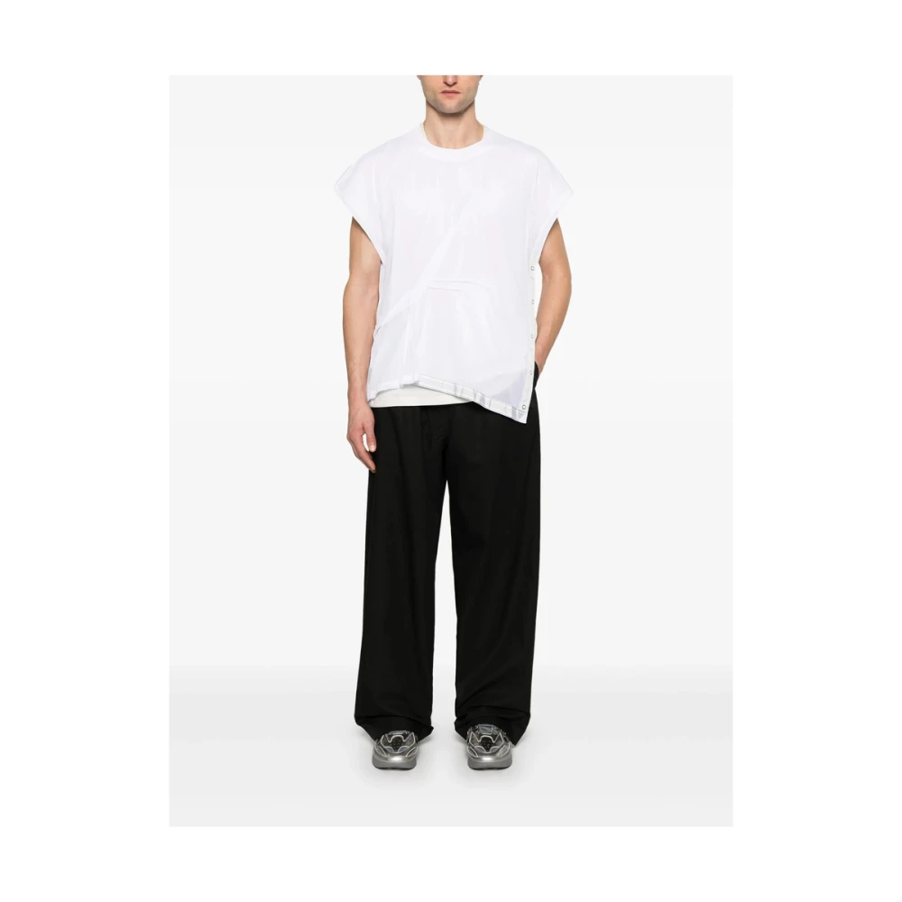 Kiko Kostadinov Gelaagd Crew Neck T-shirt Wit White Heren