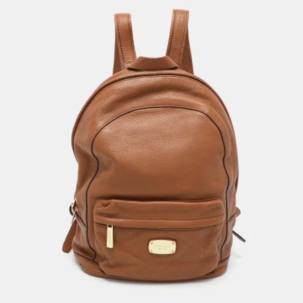 Michael Kors Pre-owned Leather backpacks Brown Dames