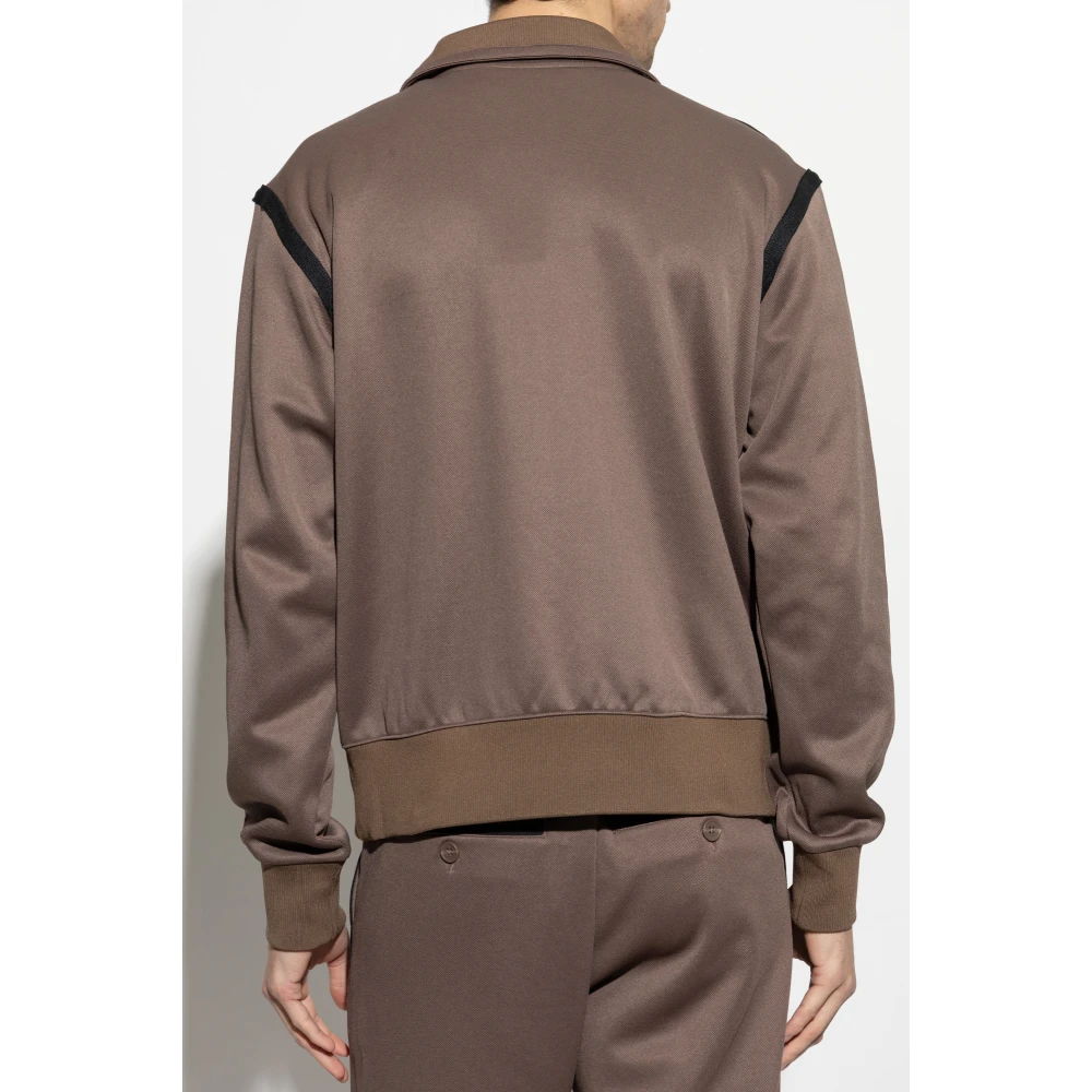 adidas Originals Sweatshirt met logo-vormige applicatie Brown Heren