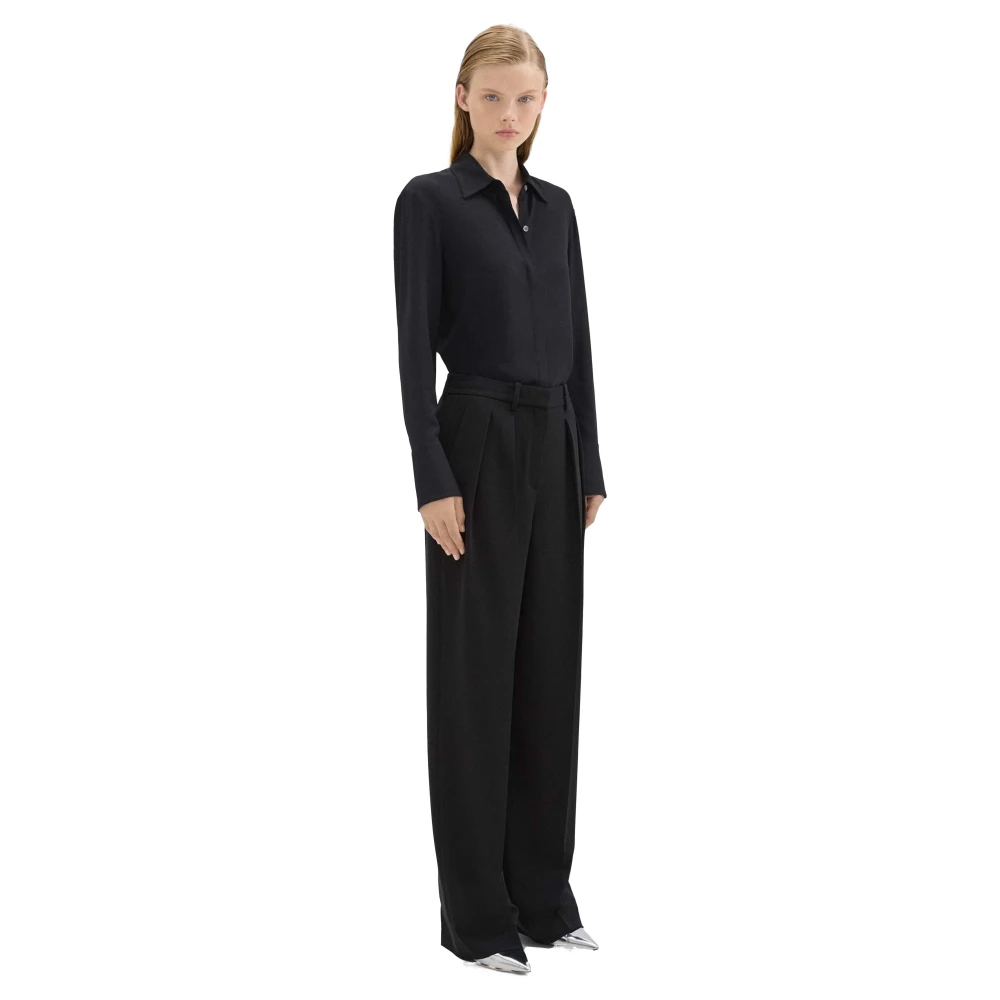 Theory Trousers Black Dames