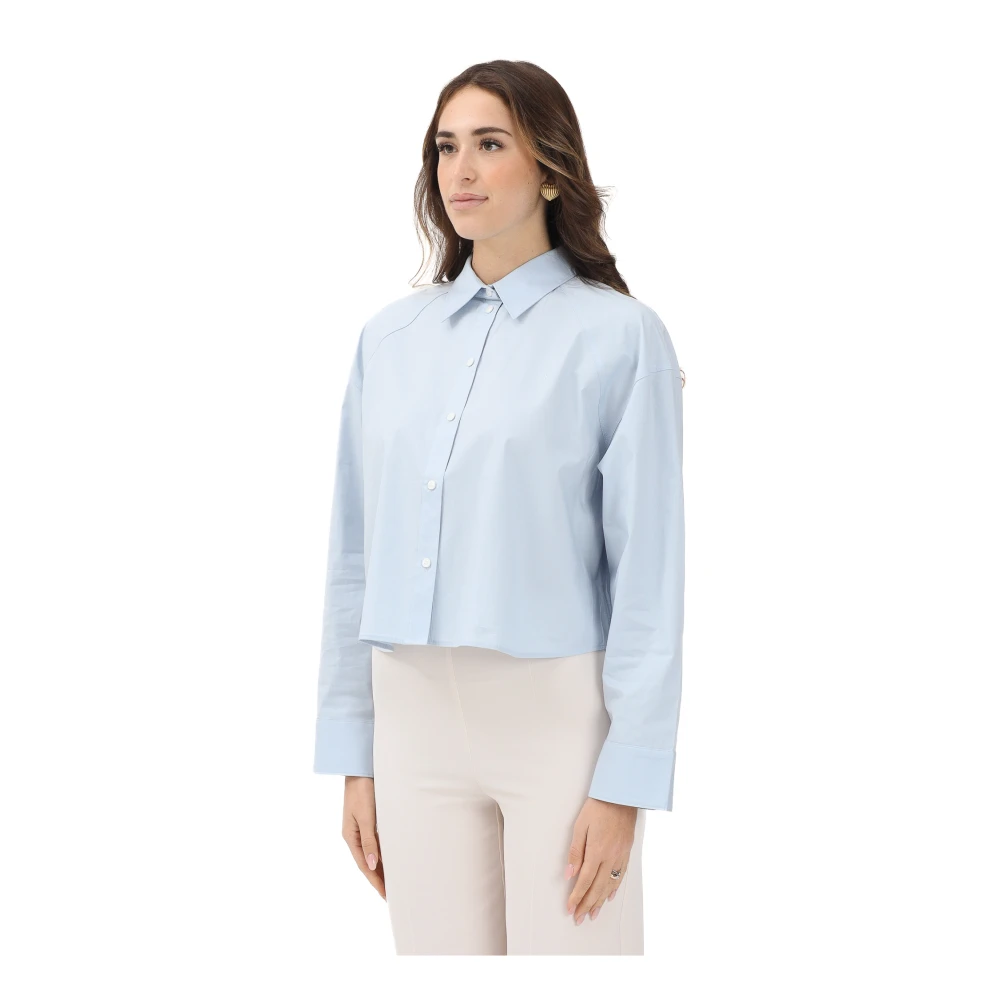 Calvin Klein Jeans - Langarmshirt - Blouses & Shirts - Damen - Blau - M - Bild 4