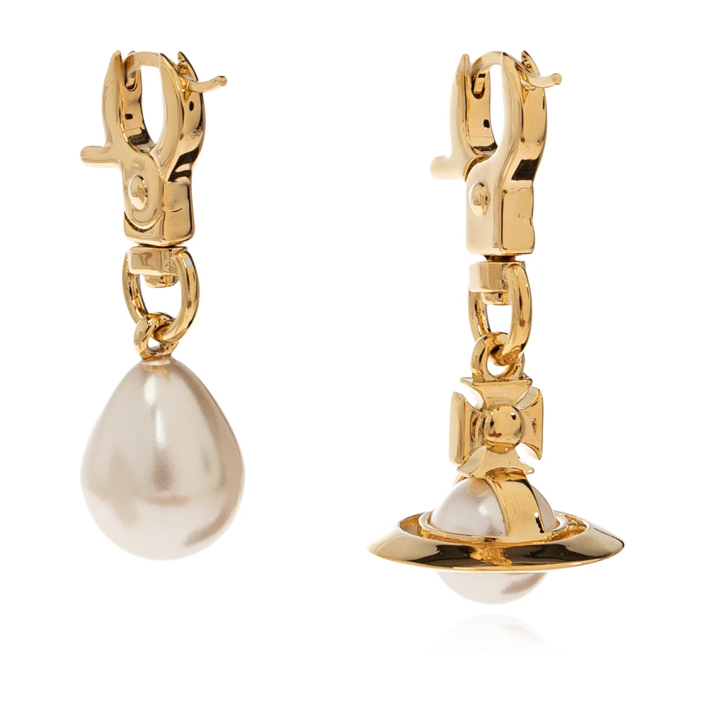 Vivienne Westwood Yellow Claude Small Earrings - Female - Earrings - One Size - Accessories
