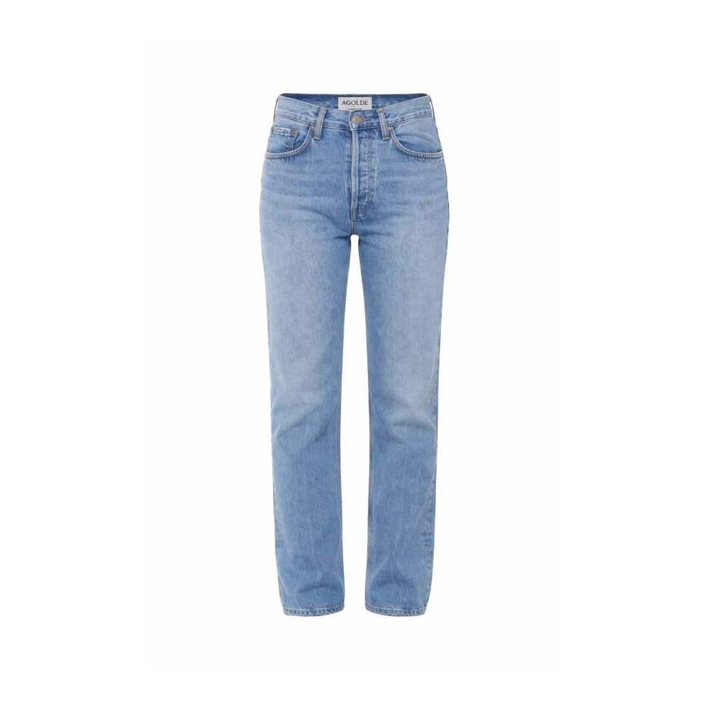 Agolde Blue Straight Fit Jeans, Female, W26, Straight Jeans