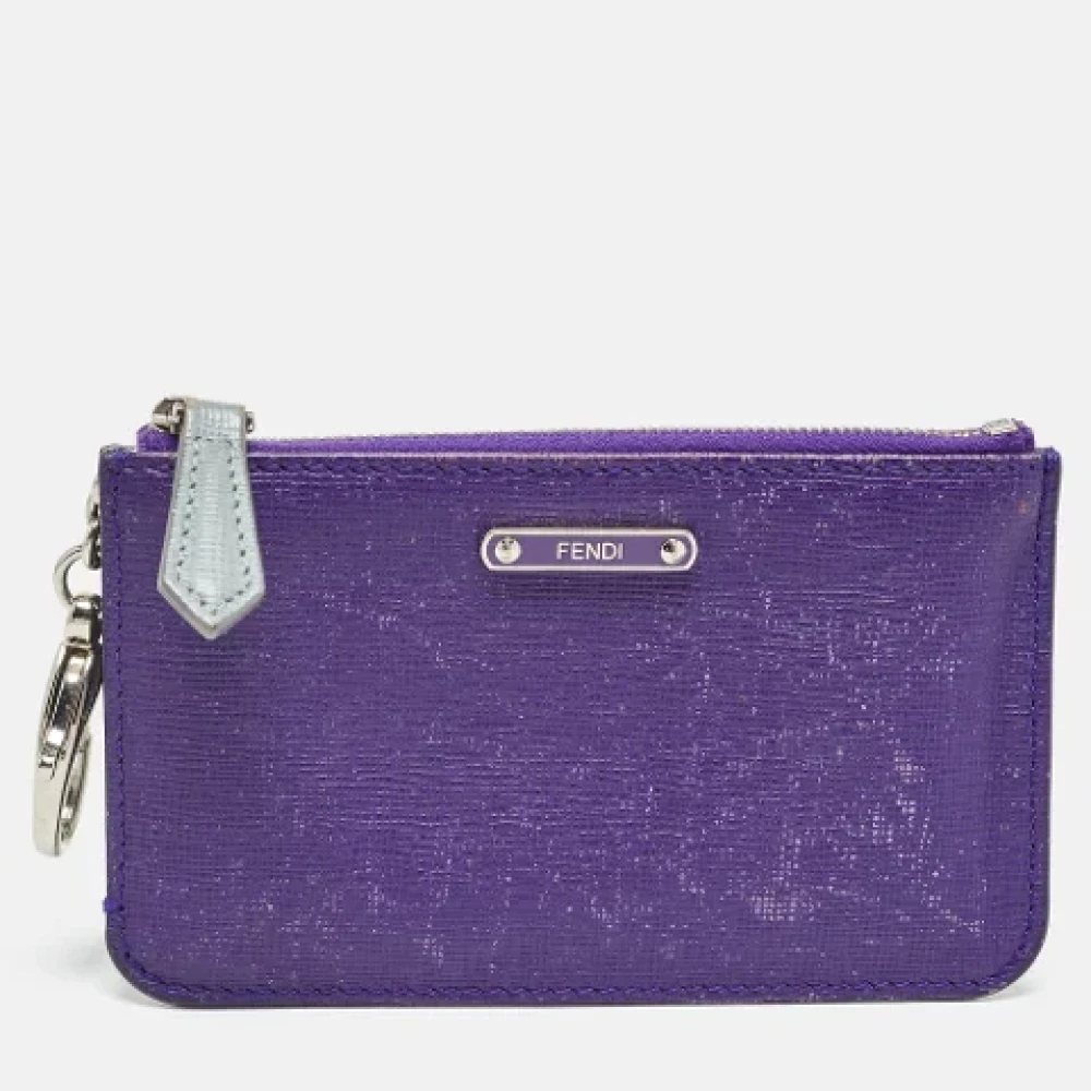 Fendi Vintage Pre-owned Leather wallets Purple Dames