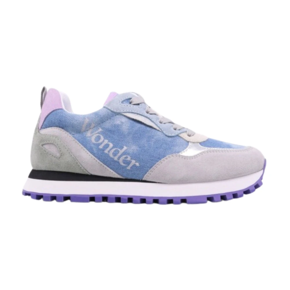 Liu Jo Vrouw Multicolor Schoenen Dames, Veelkleurig, 36 Eu, Leer, Denim Sneaker Leer Suède