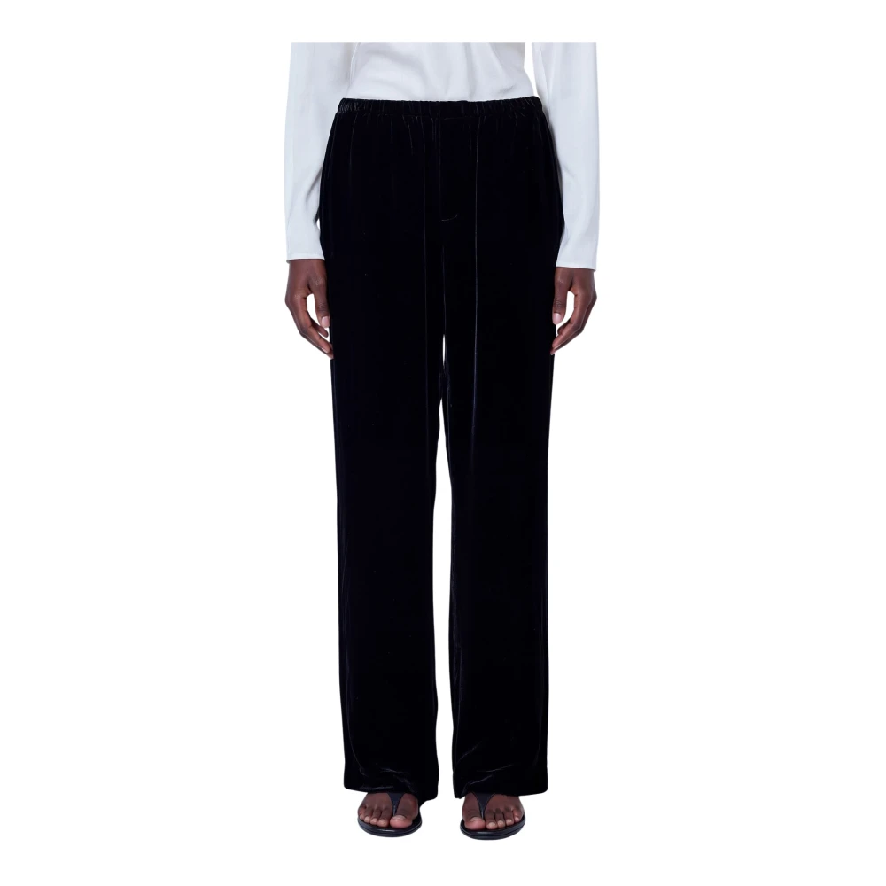 Róhe Velvet Relaxed Trousers - Woman Pants Black Fr - 38 - Immagine 3