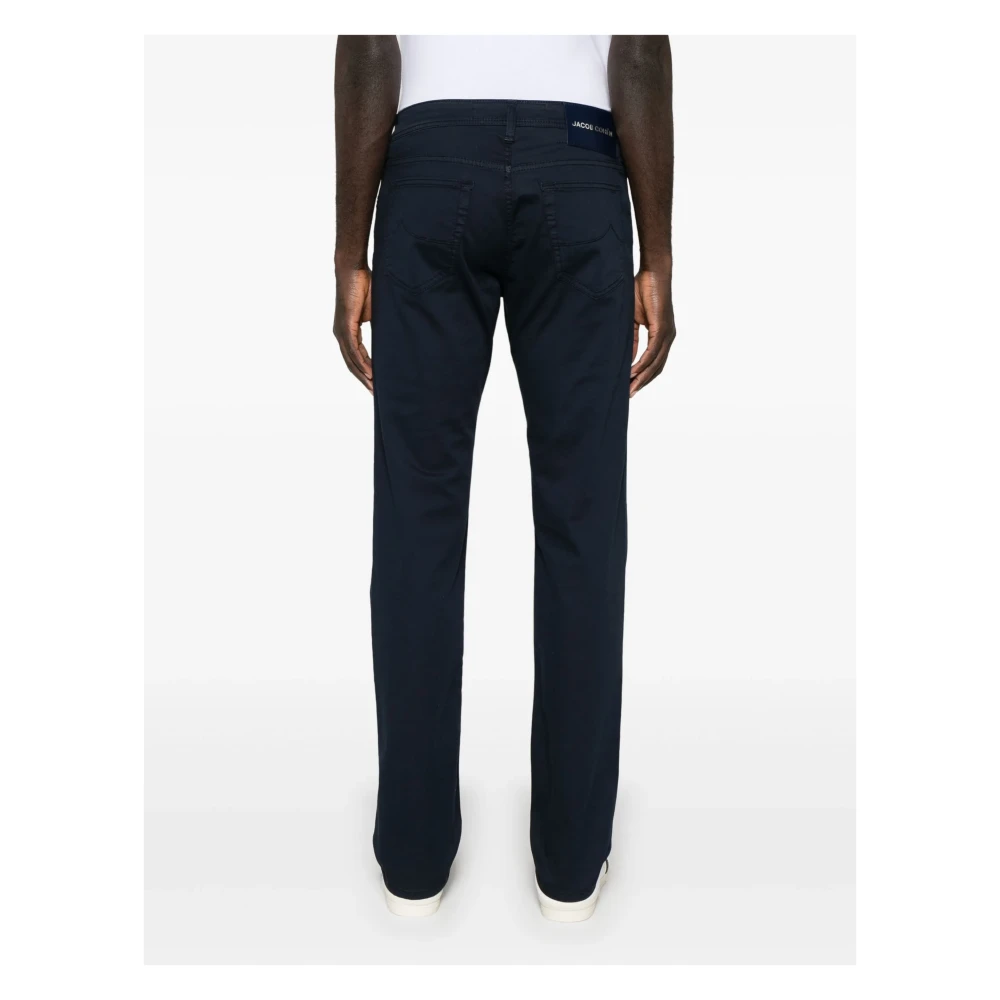 Jacob Cohën Handgemaakte katoen lyocell broek Model Bard Blue Heren