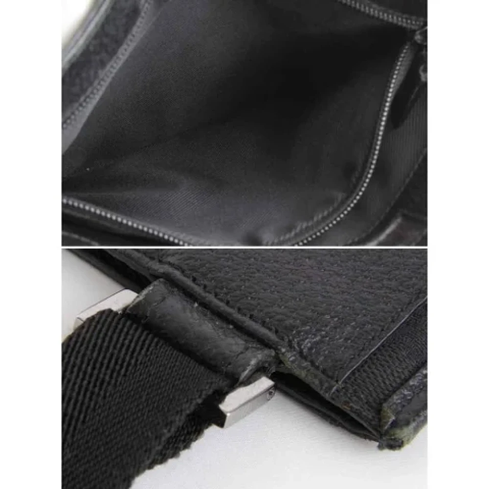 Gucci Vintage Pre-owned Canvas shoulder-bags Black Dames