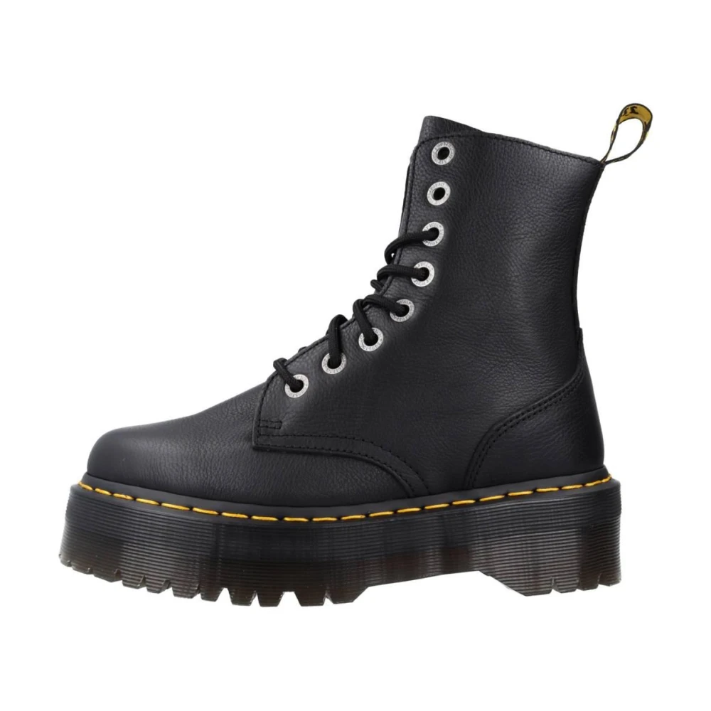 Dr. Martens Stivali Platform Di Pelle Jadon Ii Scarpe Nero Taglia 40 - Immagine 5