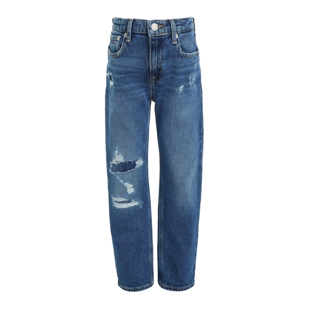 Tommy Hilfiger Blå Skater Jeans Distressed Straight Fit Blue, Pojke