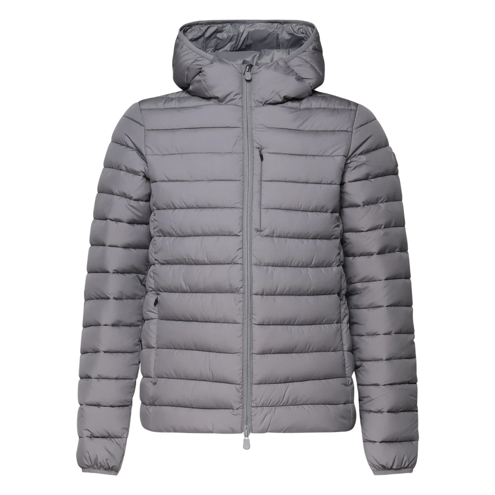 Save The Duck Padded Hooded Coat Gray Heren