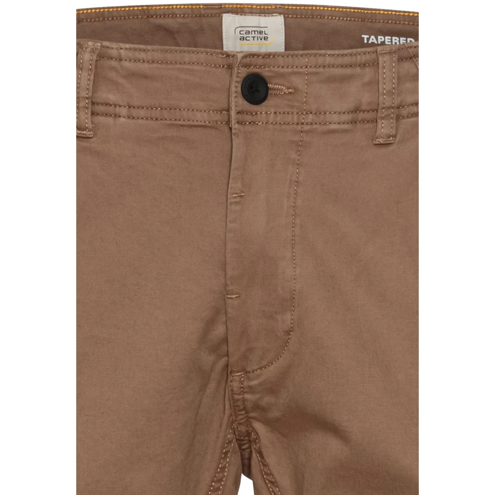 camel active Slim Fit Chino Broek Brown Heren