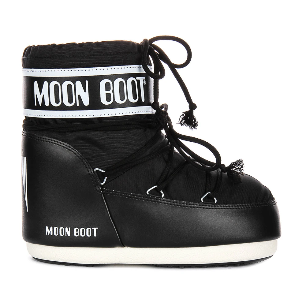 Moon Boot , Winter Boots, Female, Black, 2 Uk, Icon Low Nylon Ankle Boots