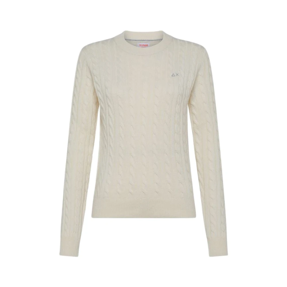 Sun68 Crème Trui voor Stijlvolle Look Beige Dames