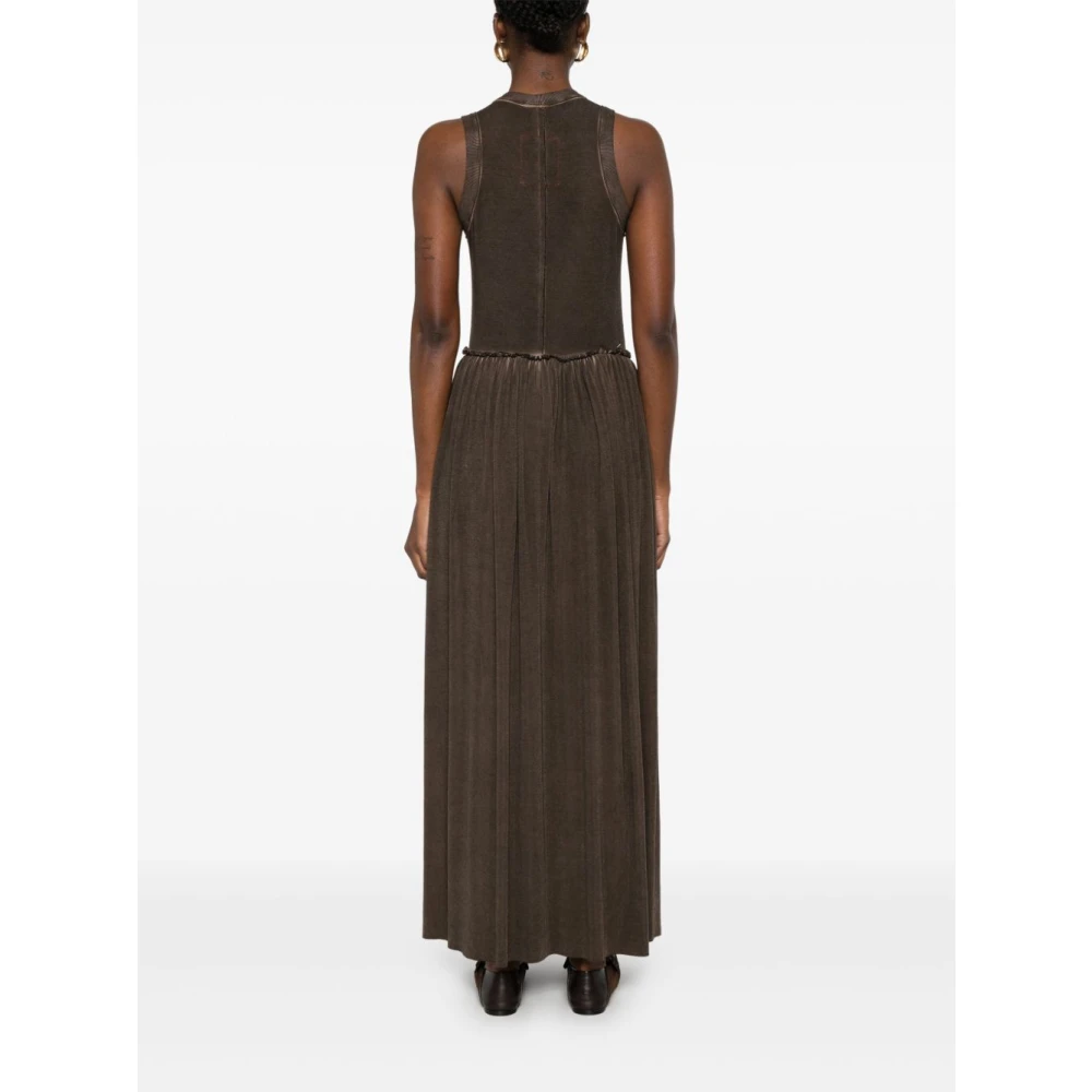 UMA Wang Bruine Elegante Jurk Brown Dames