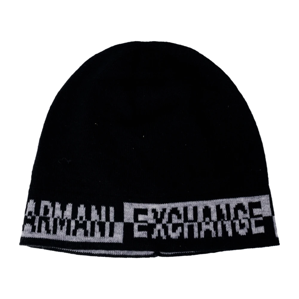 Armani Exchange Stijlvolle Zwarte Herenpet Black Heren