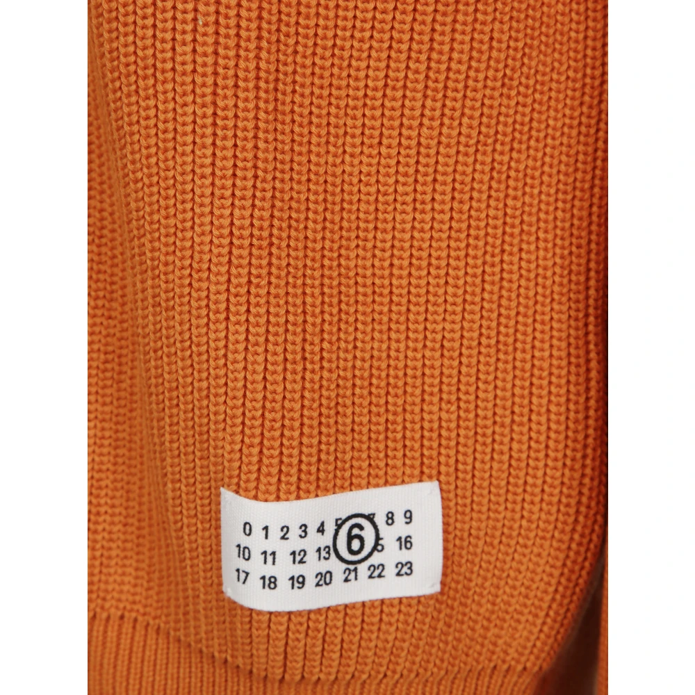 MM6 Maison Margiela V-hals trui Orange Heren