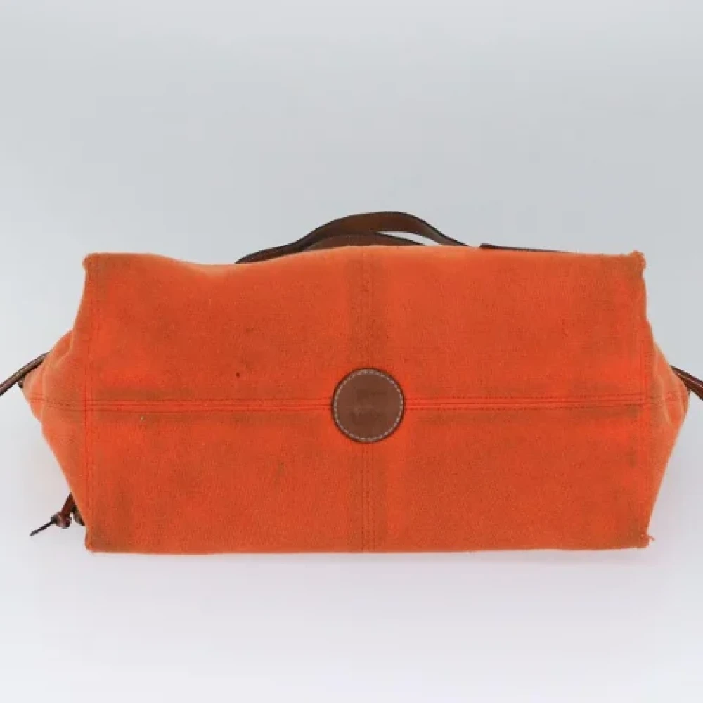 Loewe Pre-owned Canvas handbags Orange Dames