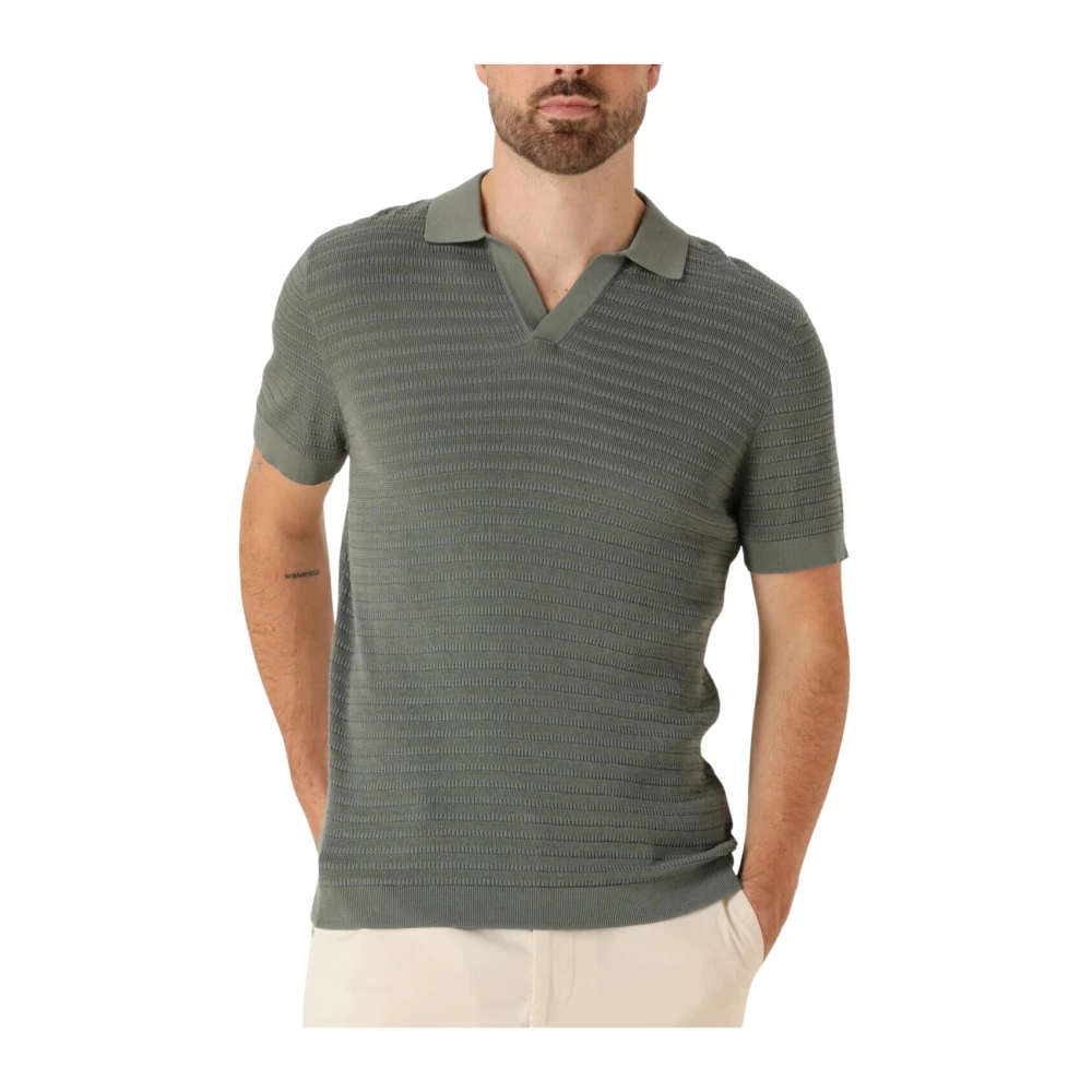 Drykorn Men's Green Polo Shirts, L, Braian Polo