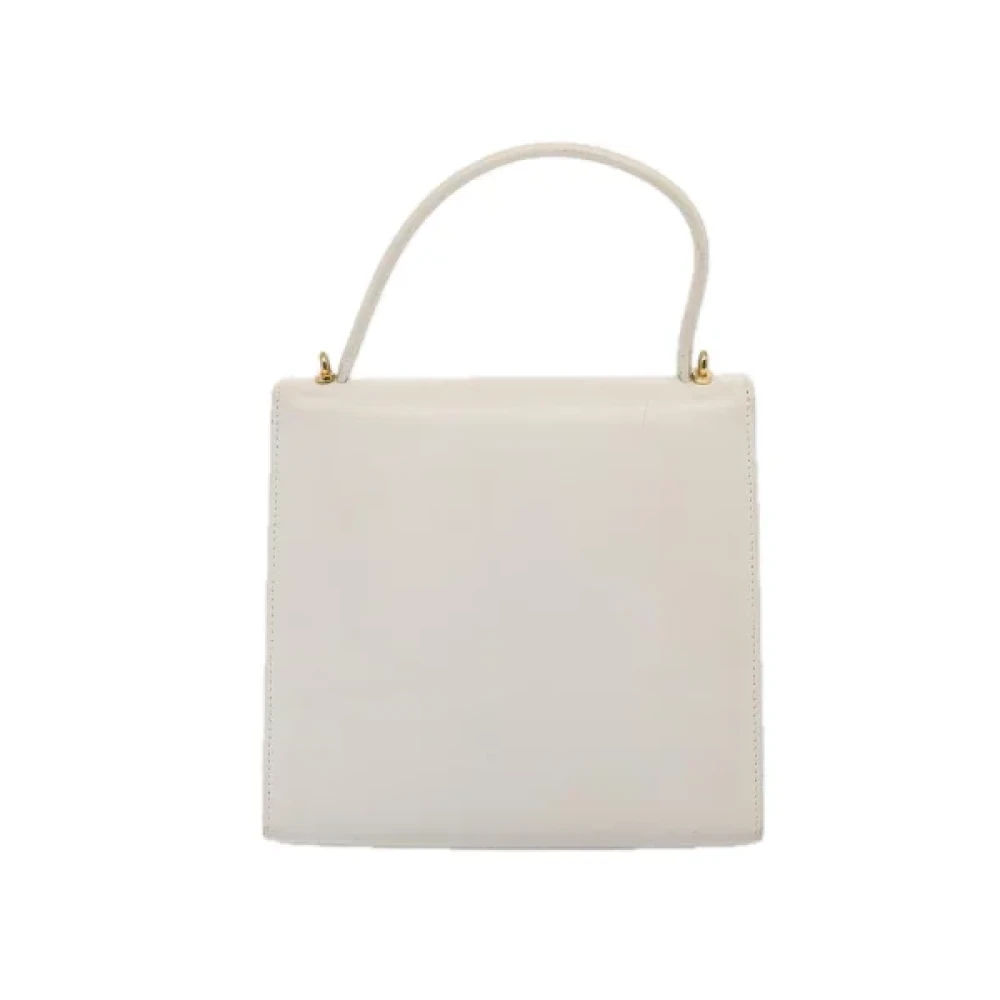 Celine Vintage Pre-owned Leather celine-bags White Dames