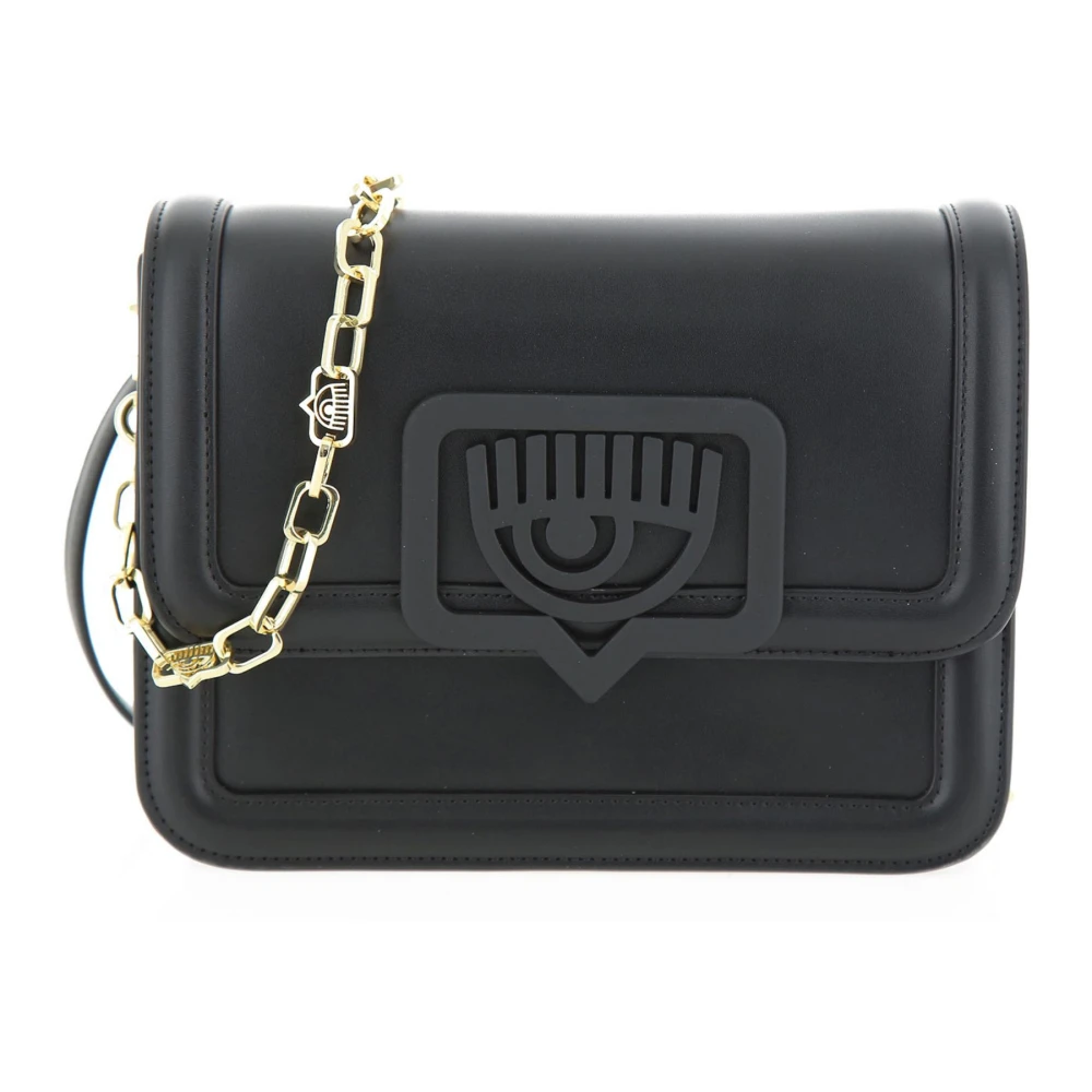 Chiara Ferragni Collection Vrouw Zwart Tassen Dames, One Size, Polyester, Crossbodytas