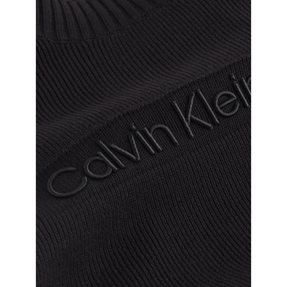Calvin Klein Zwarte Sweaters La Maglia Black Heren