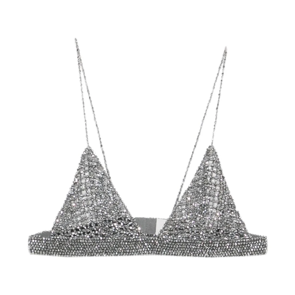 Golden Goose Women's Gray Bras, M, Underwear Grey