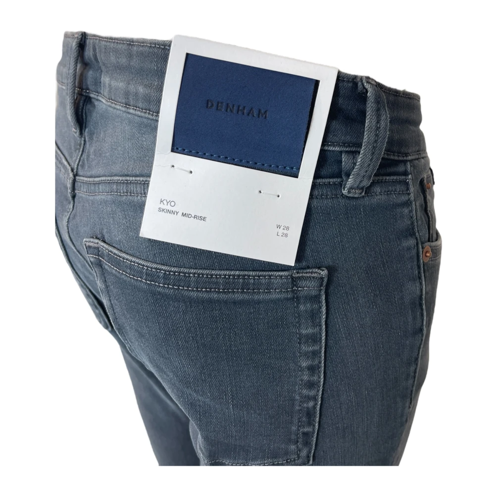 Denham Skinny Mid-Rise Stretch Jeans Donkerblauw Blue Dames