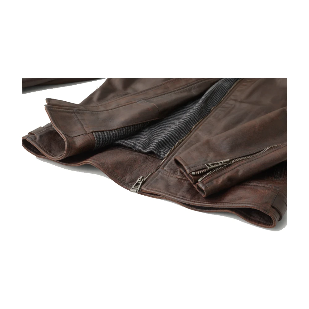 Belstaff Legacy Outlaw Gewaxt Leren Jas Brown Heren