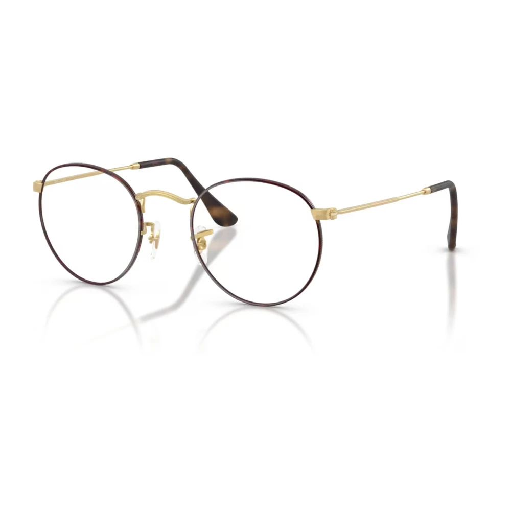Ray-Ban Unisex Yellow Gold Havana Round Metal Eyewear Frames - Glasses - 50 Mm - Accessories