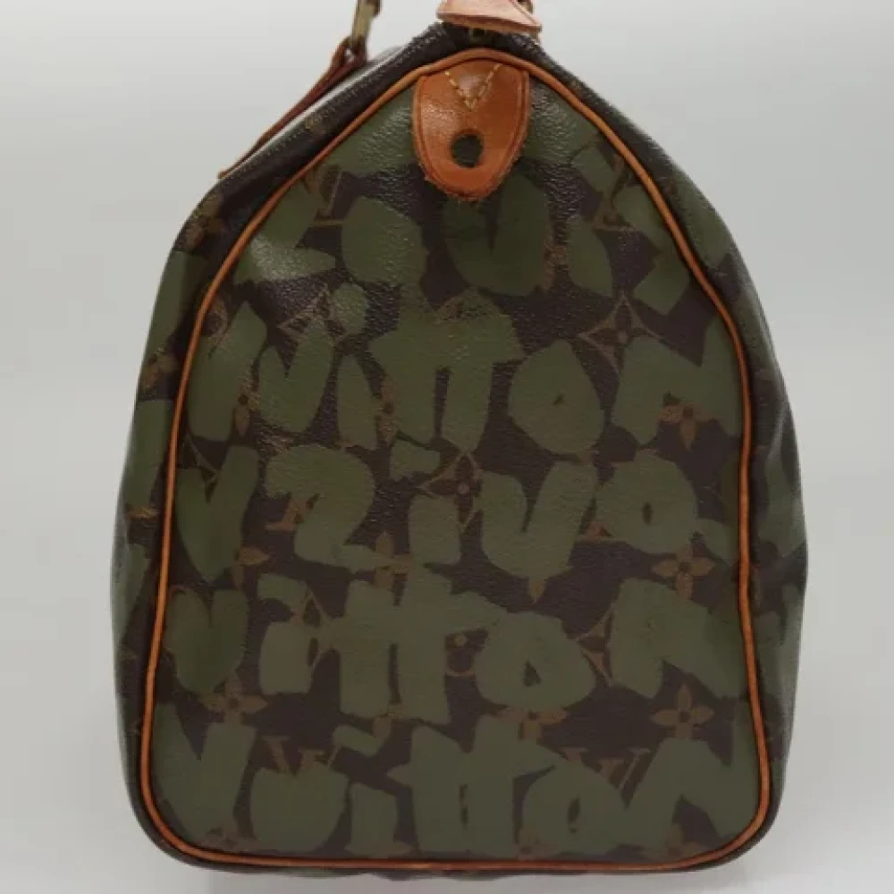 Louis Vuitton Vintage Pre-owned Canvas handbags Green Dames