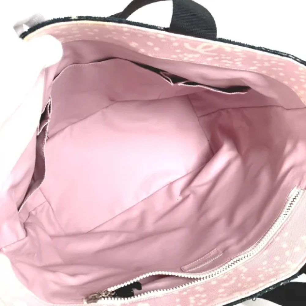 Chanel Vintage Pre-owned Cotton chanel-bags Pink Dames