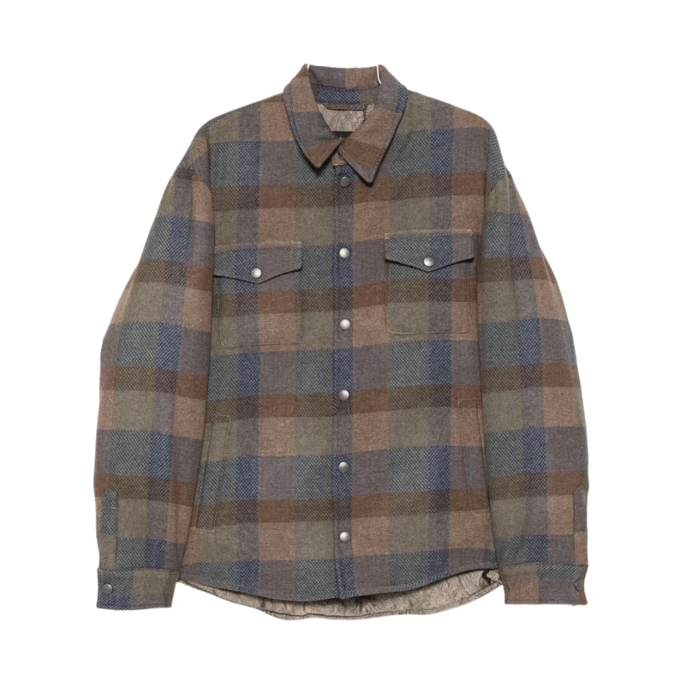 Etro Shirts Brown - Male - Light Jackets - Brown - M - Jackets