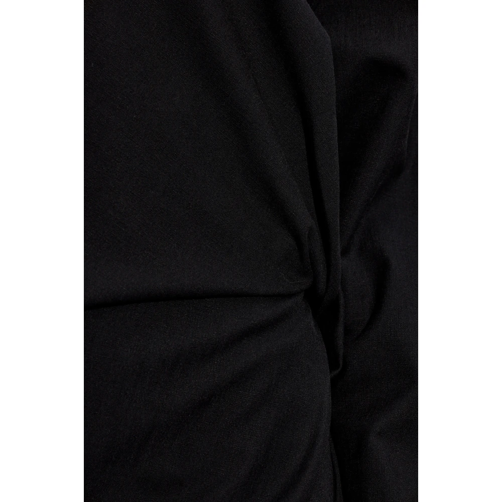 Aeron Rosamund gedrapeerde jurk Black Dames