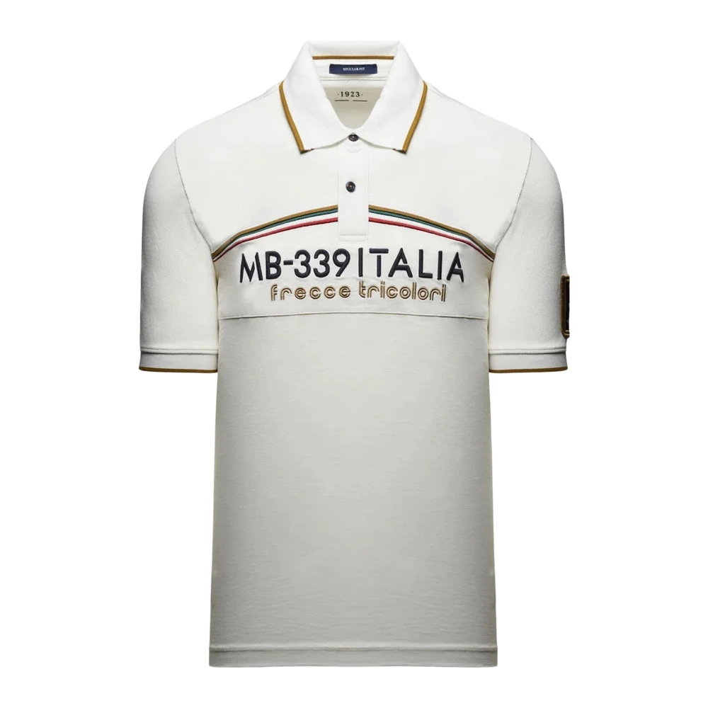 Aeronautica Militare Men's White Polo Shirts, 2XL, Polo Shirt
